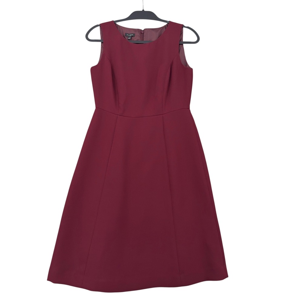 Talbots Sleeveless Midi Dress in Wine